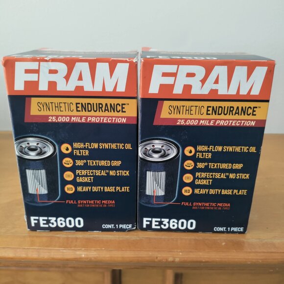(2) Fram FE3600 Oil Filters - Picture 1 of 4